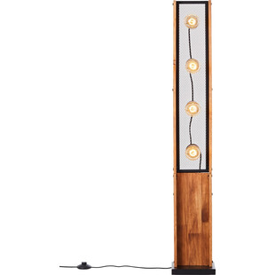 Lampa podłogowa drewniana Calandra | Loft, Retro | Brilliant