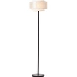 Lampa podłogowa boho Odar - beż/czarny | Brilliant