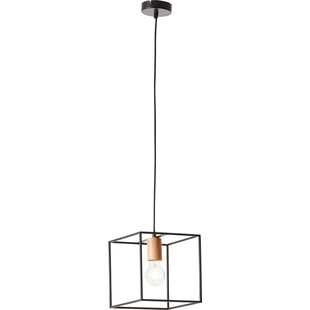Lampa druciana kwadratowa Arica 20cm czarna - Brilliant