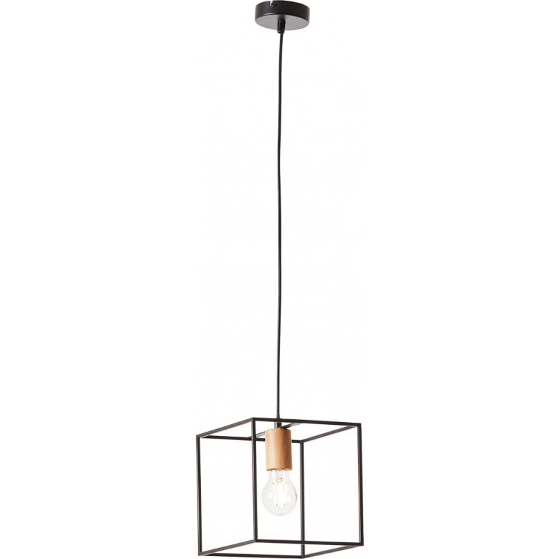 Lampa druciana kwadratowa Arica 20cm czarna - Brilliant