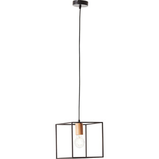 Lampa druciana kwadratowa Arica 20cm czarna - Brilliant