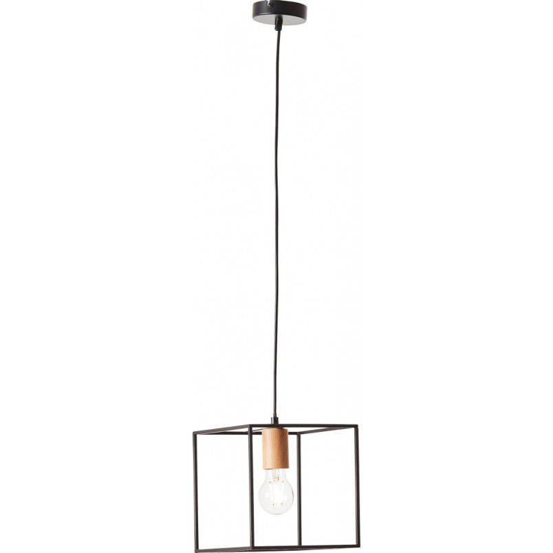 Lampa druciana kwadratowa Arica 20cm czarna - Brilliant