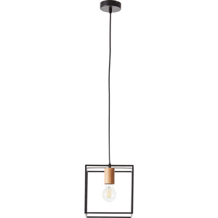 Lampa druciana kwadratowa Arica 20cm czarna - Brilliant