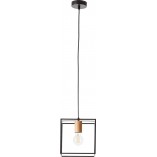Lampa druciana kwadratowa Arica 20cm czarna - Brilliant