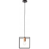 Lampa druciana kwadratowa Arica 20cm czarna - Brilliant