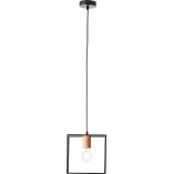 Lampa druciana kwadratowa Arica 20cm czarna - Brilliant