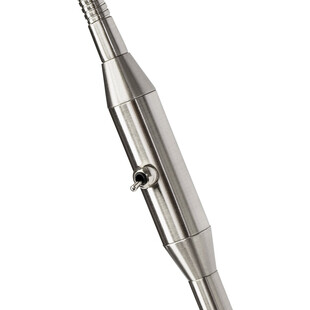 Lampa podłogowa szklana Brilliant Philo LED - Biała, Chrom