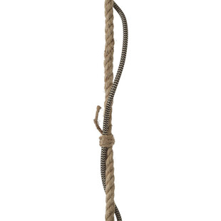 Lampa rustykalna Narcy | Czarna, 59cm | Brilliant