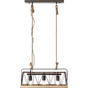 Lampa rustykalna Narcy | Czarna, 59cm | Brilliant