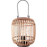 Lampa rattanowa boho Thora | Lampa stołowa drewniana