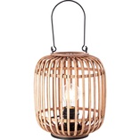 Lampa rattanowa boho Thora | Lampa stołowa drewniana