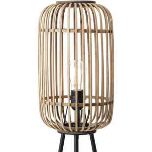 Lampa podłogowa Woodrow | Rattanowy trójnóg | Sklep Brilliant