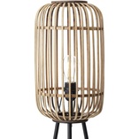 Lampa podłogowa Woodrow | Rattanowy trójnóg | Sklep Brilliant