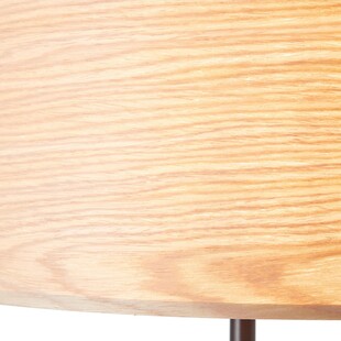 Lampa podłogowa drewniana Romm 38 | Brilliant - Stylowe oświetlenie