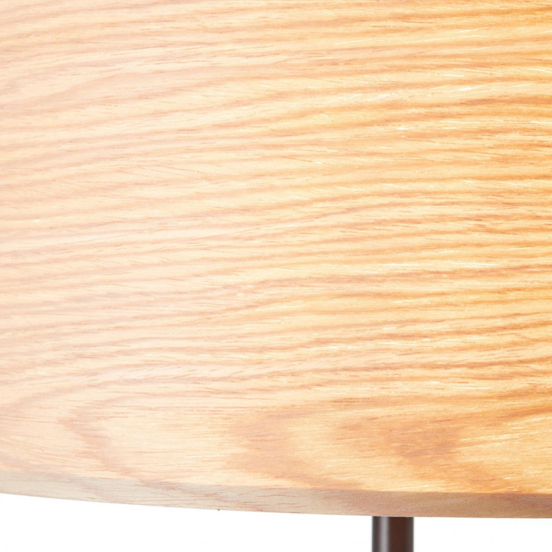 Lampa podłogowa drewniana Romm 38 | Brilliant - Stylowe oświetlenie