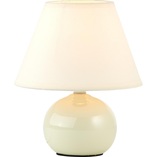 Lampa stołowa Primo - beżowo-kremowa, tkanina | Brilliant