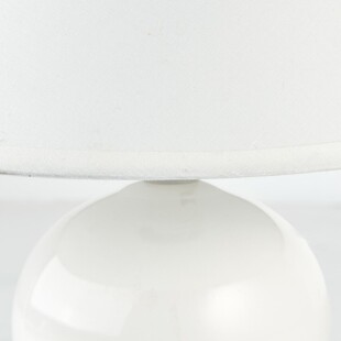 Lampa stołowa biała Primo - eleganckie oświetlenie Brilliant