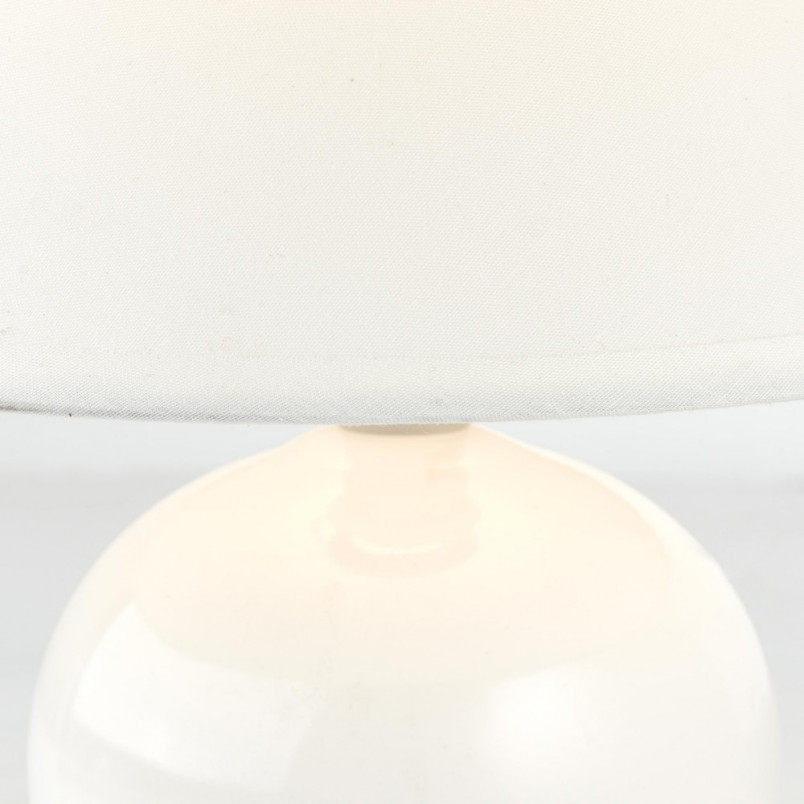 Lampa stołowa biała Primo - eleganckie oświetlenie Brilliant