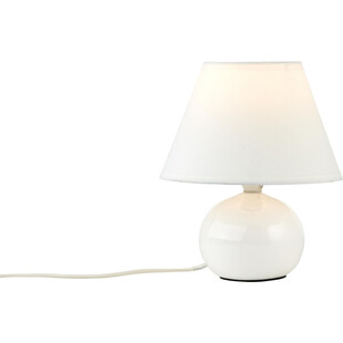 Lampa stołowa biała Primo - eleganckie oświetlenie Brilliant