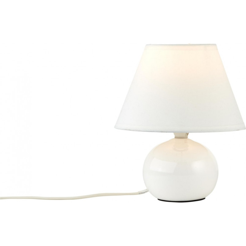 Lampa stołowa biała Primo - eleganckie oświetlenie Brilliant