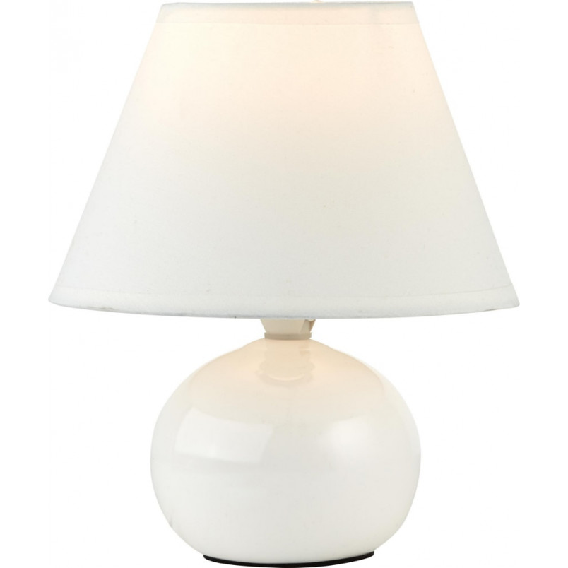 Lampa stołowa biała Primo - eleganckie oświetlenie Brilliant