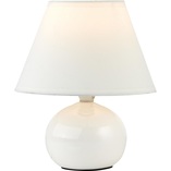 Lampa stołowa biała Primo - eleganckie oświetlenie Brilliant
