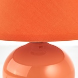 Lampa stołowa pomarańczowa Brilliant Primo | Elegancki design