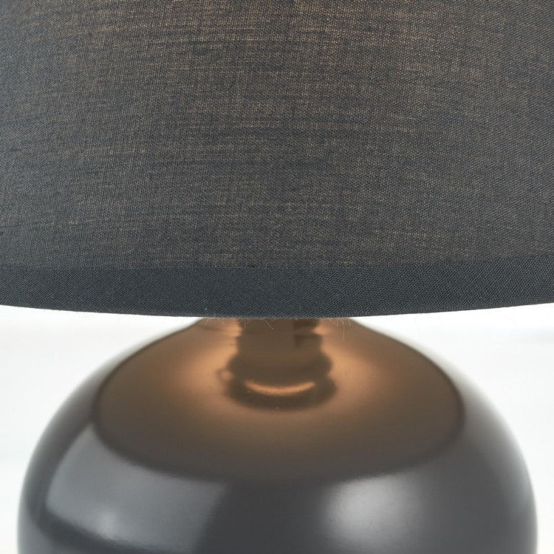 Lampa stołowa szara Brilliant Primo | Eleganckie oświetlenie
