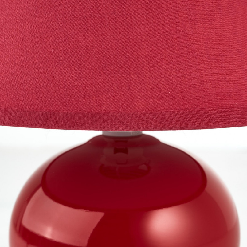 Lampa stołowa czerwona Brilliant Primo | Oświetlenie do salonu