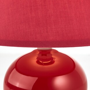 Lampa stołowa czerwona Brilliant Primo | Oświetlenie do salonu