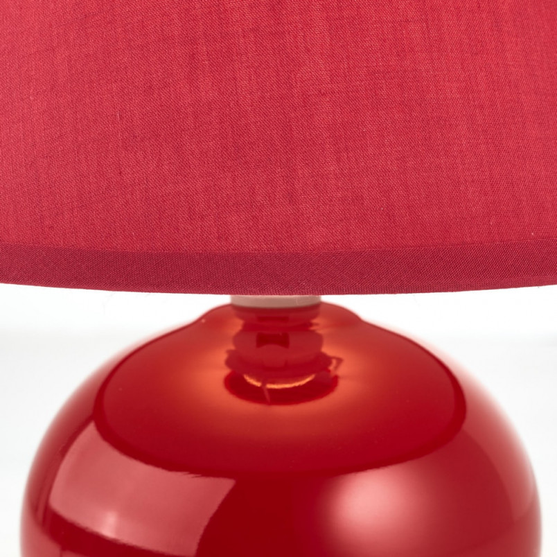 Lampa stołowa czerwona Brilliant Primo | Oświetlenie do salonu