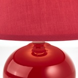 Lampa stołowa czerwona Brilliant Primo | Oświetlenie do salonu