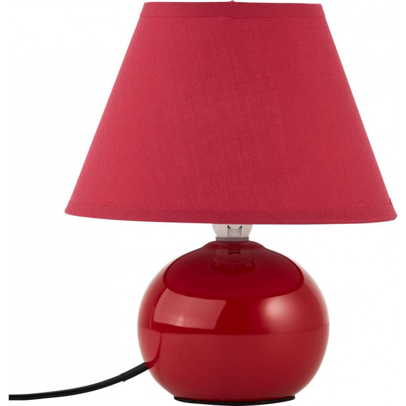 Lampa stołowa czerwona Brilliant Primo | Oświetlenie do salonu