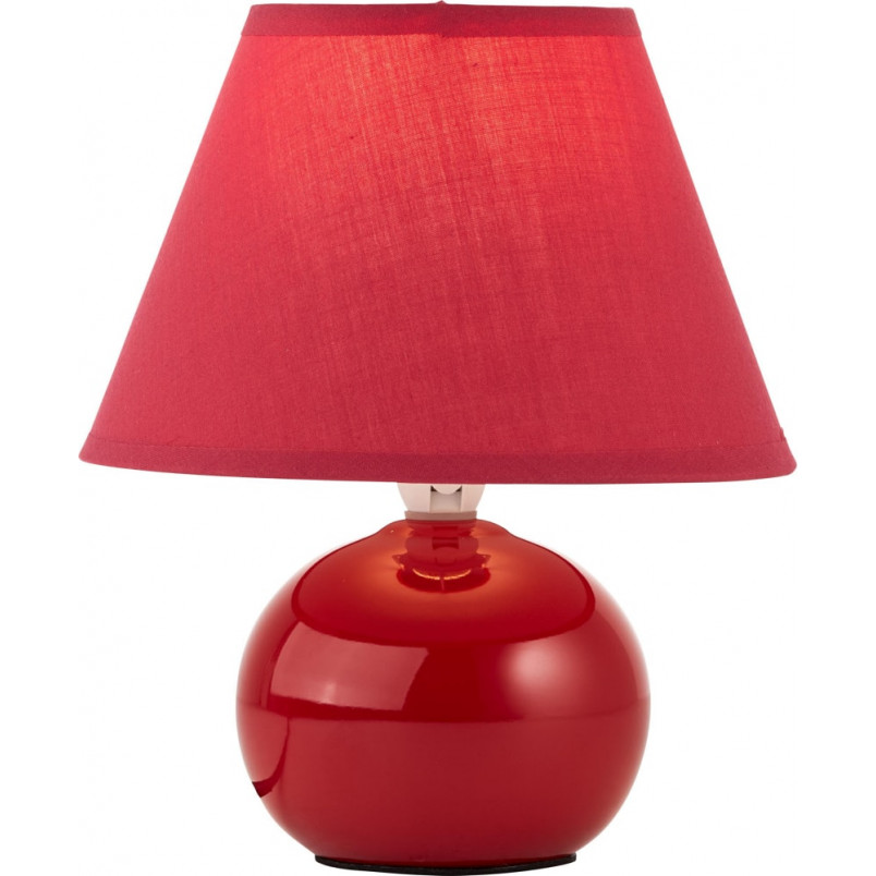 Lampa stołowa czerwona Brilliant Primo | Oświetlenie do salonu