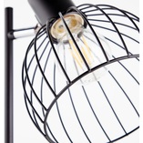 Lampa stołowa Blacky czarna Brilliant - Loftowa lampka