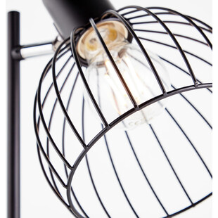 Lampa stołowa Blacky czarna Brilliant - Loftowa lampka