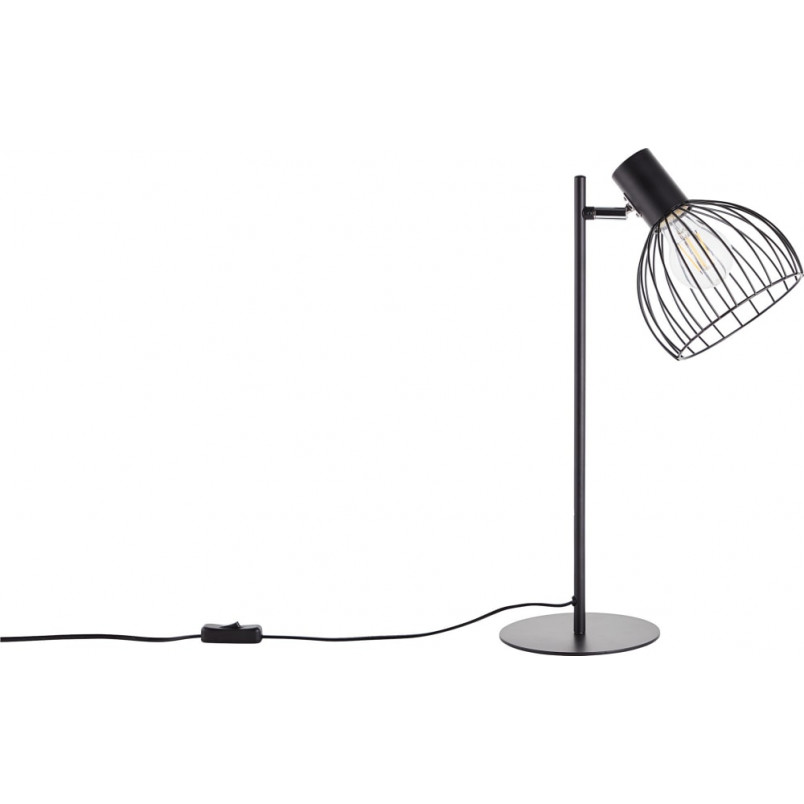 Lampa stołowa Blacky czarna Brilliant - Loftowa lampka