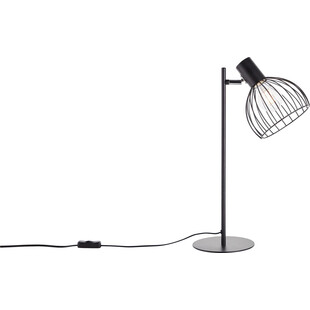 Lampa stołowa Blacky czarna Brilliant - Loftowa lampka