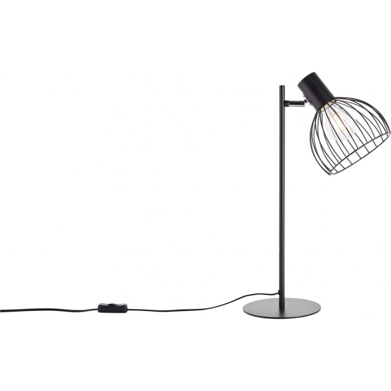 Lampa stołowa Blacky czarna Brilliant - Loftowa lampka
