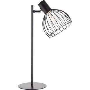 Lampa stołowa Blacky czarna Brilliant - Loftowa lampka