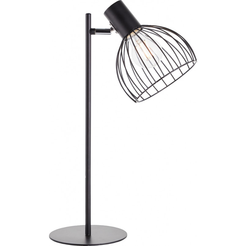 Lampa stołowa Blacky czarna Brilliant - Loftowa lampka