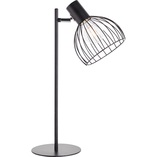 Lampa stołowa Blacky czarna Brilliant - Loftowa lampka