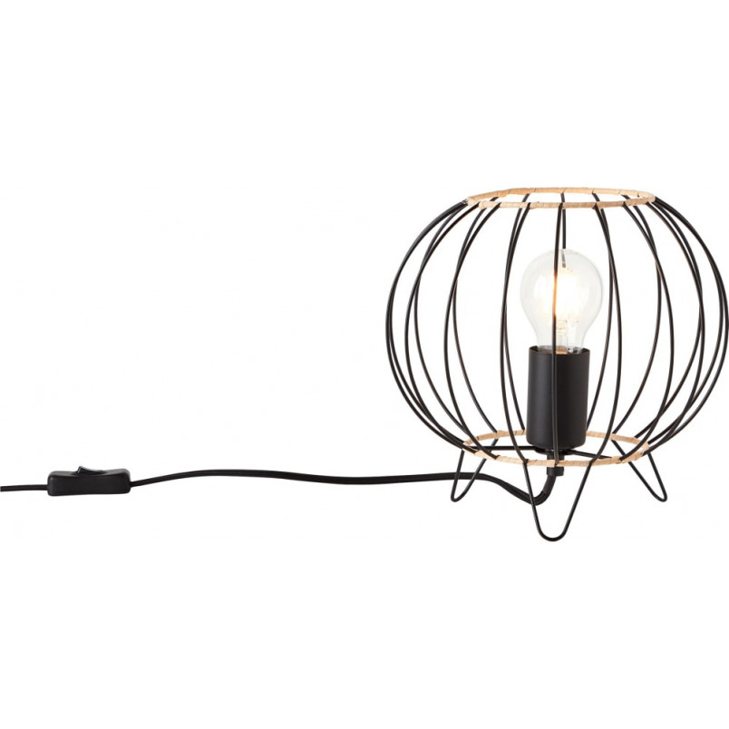 Lampa stołowa czarna Silemia - Brilliant | Design i funkcjonalność