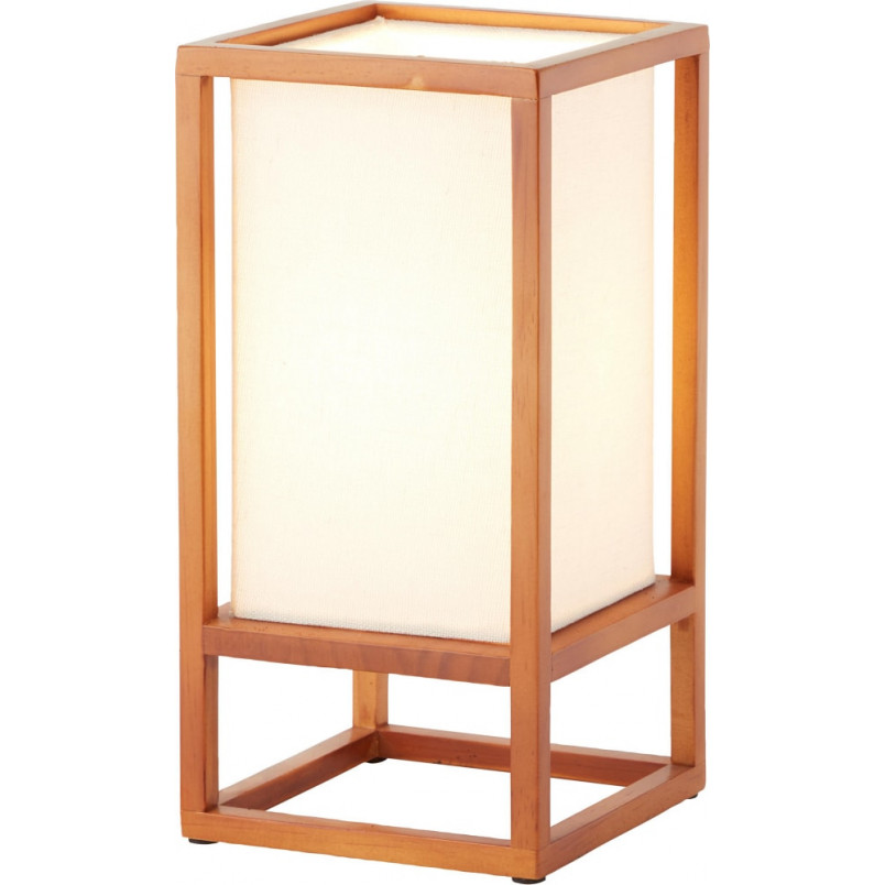 Lampa stołowa drewniana Seaside | Styl Japandi - Brilliant