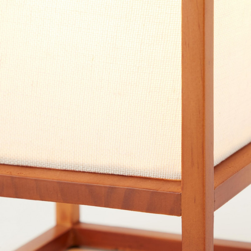 Lampa stołowa drewniana Seaside | Styl Japandi - Brilliant