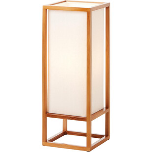 Lampa stołowa drewniana Seaside 20 | Brilliant - Japandi