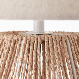 Lampa stołowa boho Laraine | Brilliant - Beżowa, Japandi
