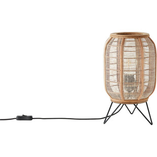 Lampa stołowa Boho Tanah - naturalny/czarny | Brilliant