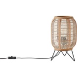 Lampa stołowa Boho Tanah - naturalny/czarny | Brilliant