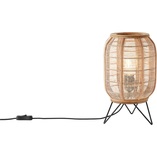 Lampa stołowa Boho Tanah - naturalny/czarny | Brilliant